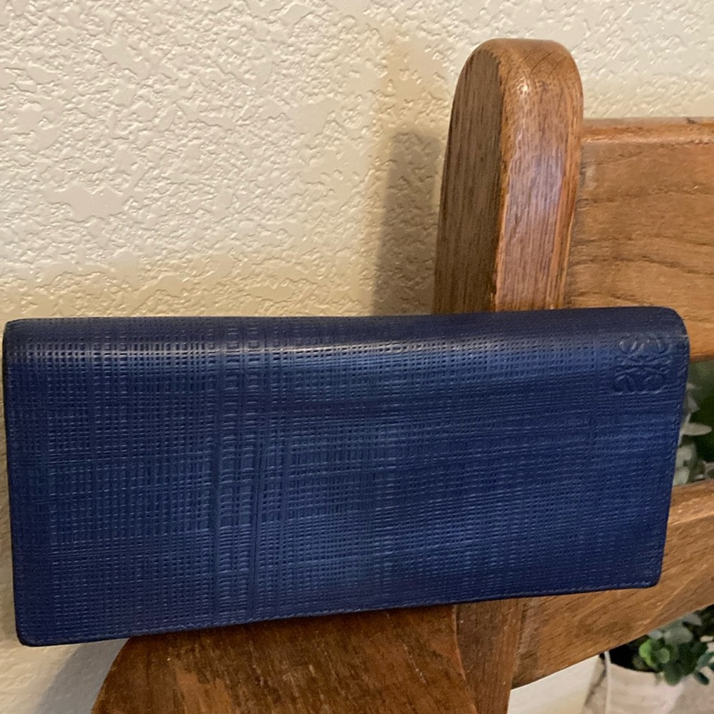 Loewe Anagram Leather Bifold Long Wallet Like New!